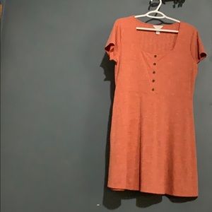 Pink fit and flare dress